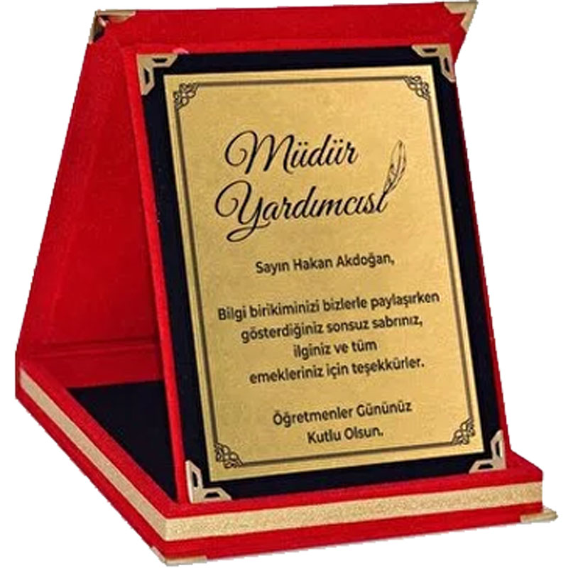 Plaket Kişiye Özel