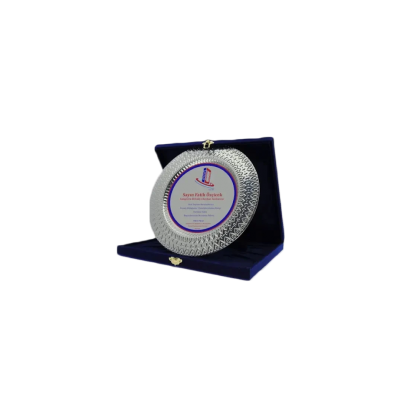 Kadife Kutulu Gümüş Plaket Model 3